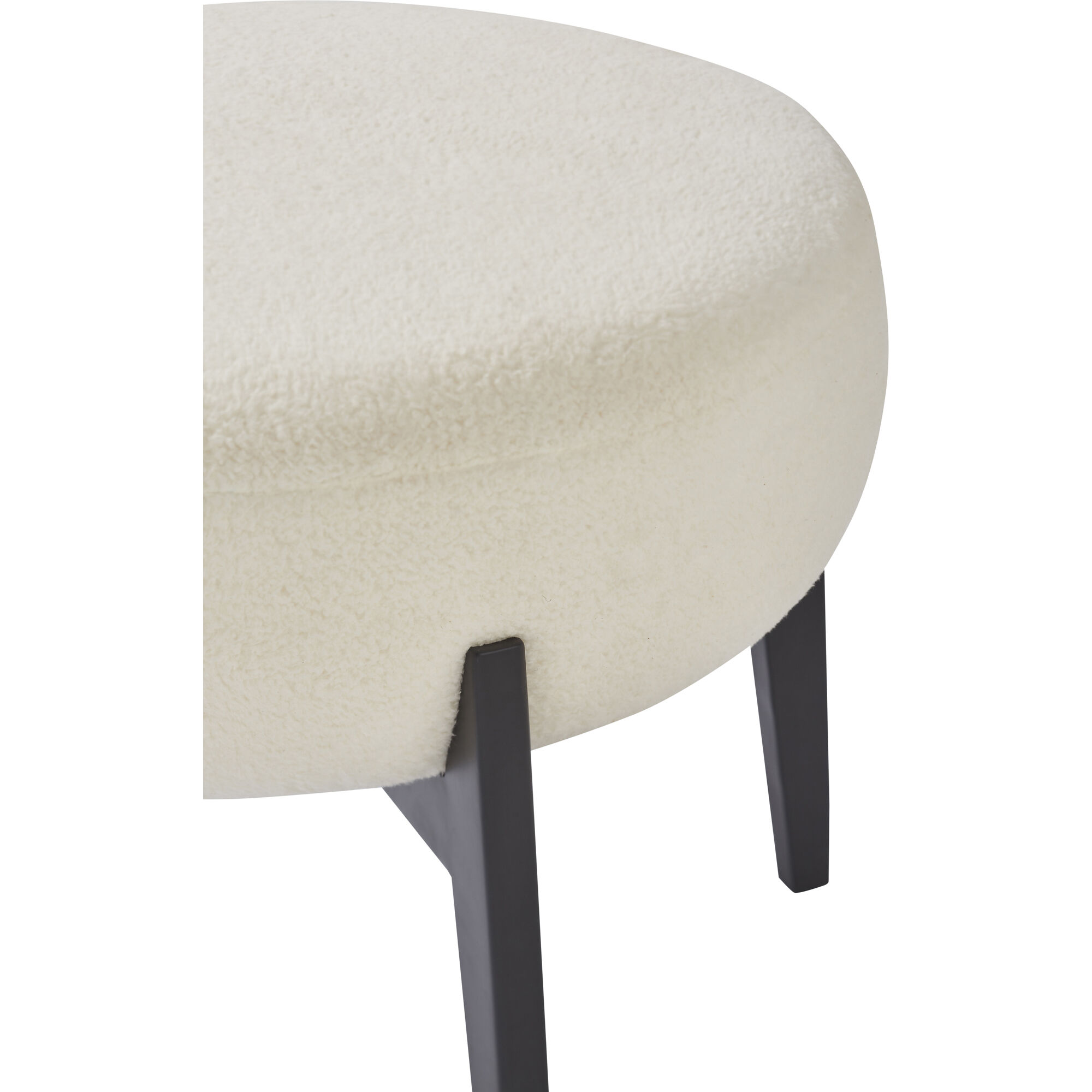 Micha 16.5 inch White and Black Stool
