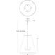 Chrissy 4 Light 18 inch Modern Brass Island Pendant Ceiling Light in Matte Obsidian With Matte Gold