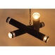 Javelin 6 Light 33 inch Matte Black Chandelier Ceiling Light