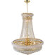 Empire 17 Light 24 inch Gold Down Chandelier Ceiling Light