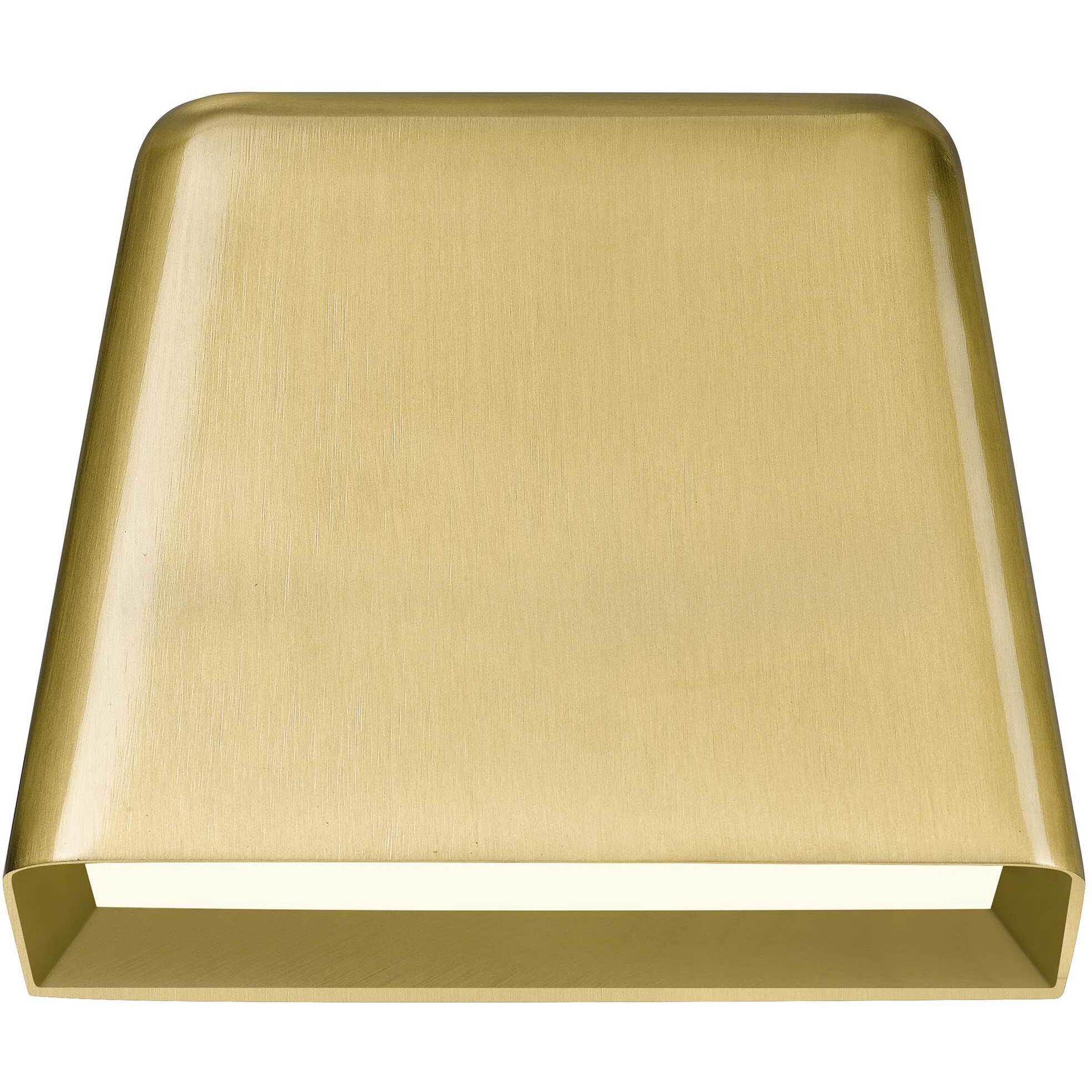 Bull LED 4.63 inch Brushed Brass Outdoor Wall Sconce