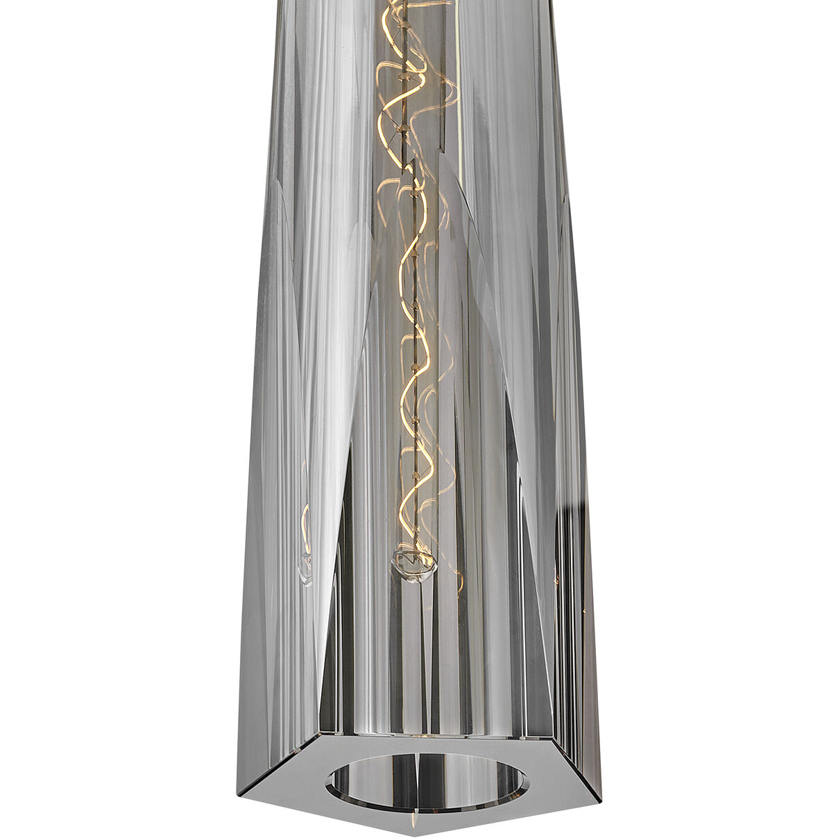 Cosette LED 5 inch Heritage Brass Pendant Ceiling Light in Heritage Brass / Smoke