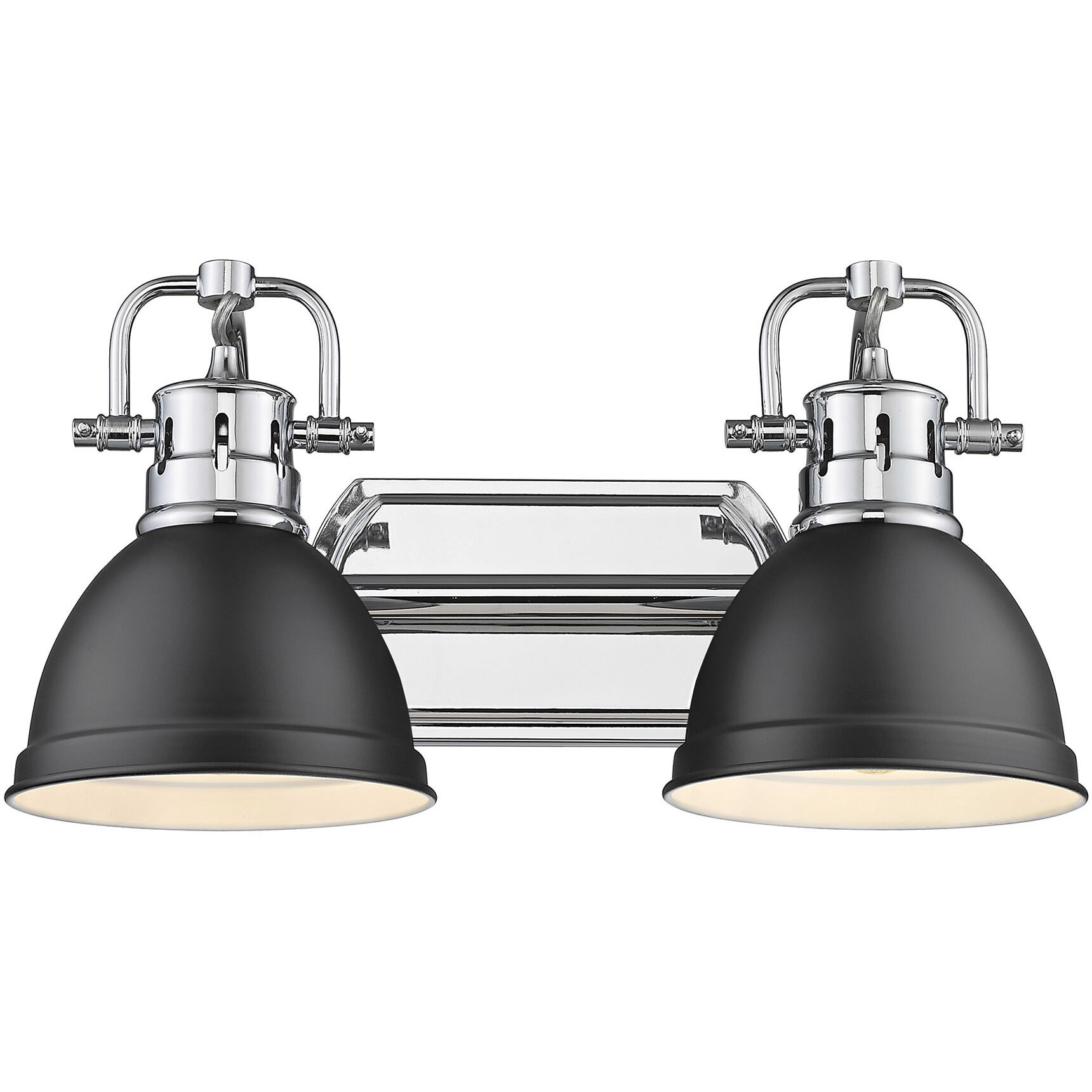 Yep Duncan Vanity Wall Light in Chrome, Matte Black