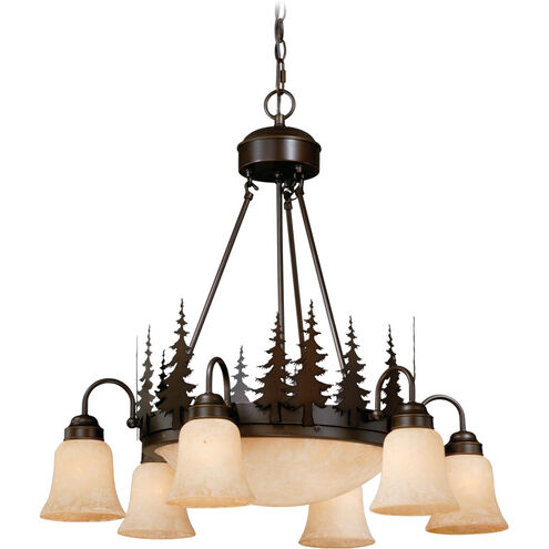 Yosemite 9 Light 29 inch Burnished Bronze Chandelier Ceiling Light