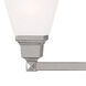 Mission 3 Light 25.25 inch Polished Nickel Bath Vanity Wall Light