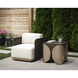 Ravenna Stinson Cream Outdoor Swivel Armchair, Swivel