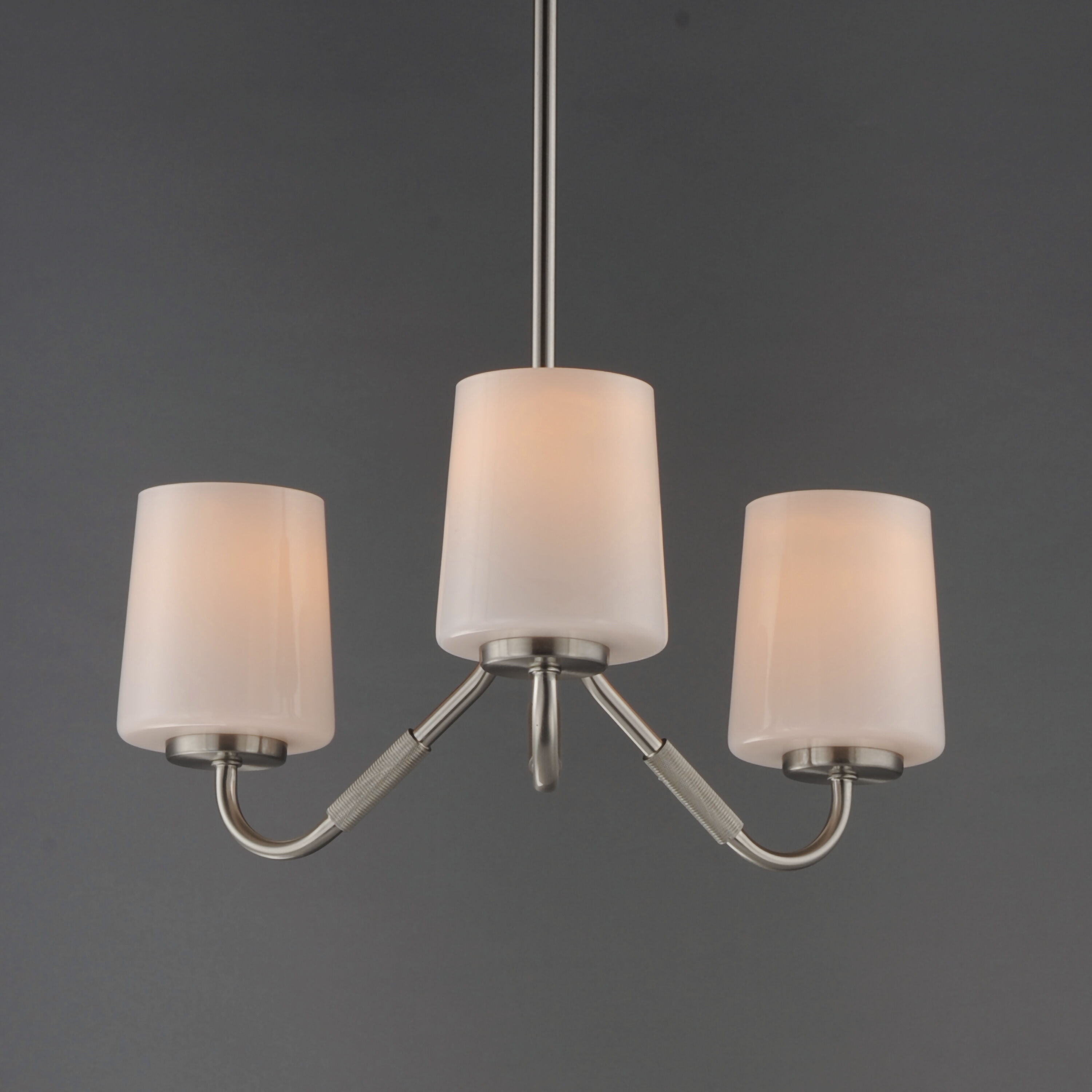 Durham 3 Light 18.5 inch Satin Nickel Mini Chandelier Ceiling Light