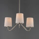Durham 3 Light 18.5 inch Satin Nickel Mini Chandelier Ceiling Light