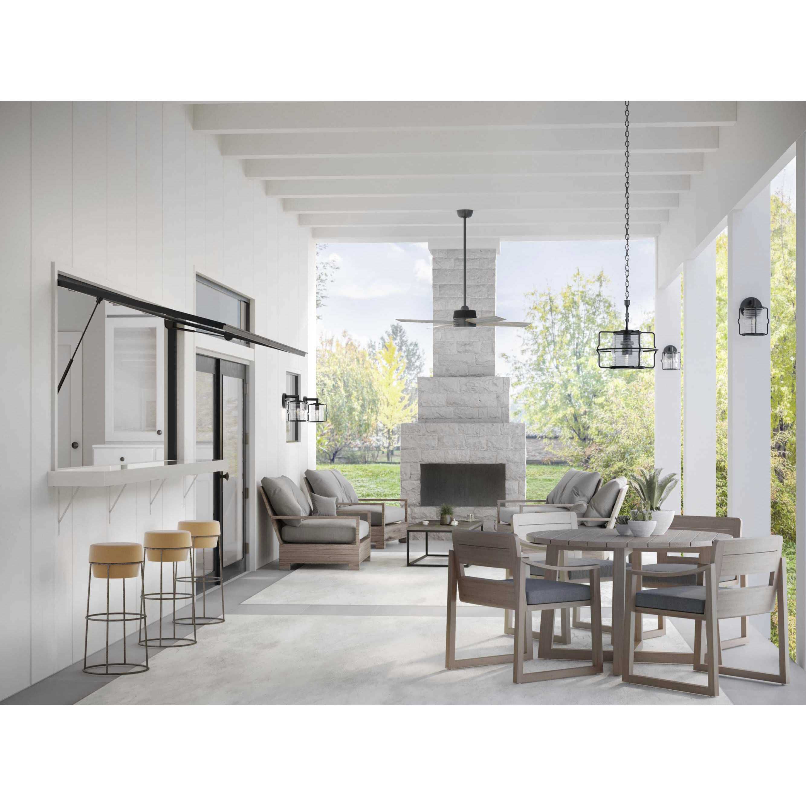 Keegan 1 Light 13 inch Matte Black Outdoor Hanging Lantern