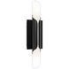 Wrappe Wall Sconce Wall Light in 2700K, Black, dweLED