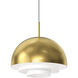 Modern Tiers 1 Light 16 inch Brass Pendant Ceiling Light