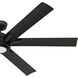 Melia 65 inch Matte Black Outdoor Ceiling Fan