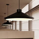 Koma LED 22 inch Satin Black Pendant Ceiling Light in GU24 
