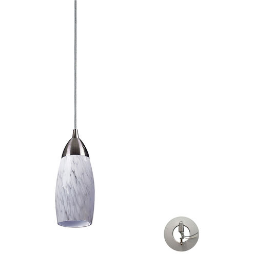 Castle 1 Light 3 inch Satin Nickel Mini Pendant Ceiling Light
