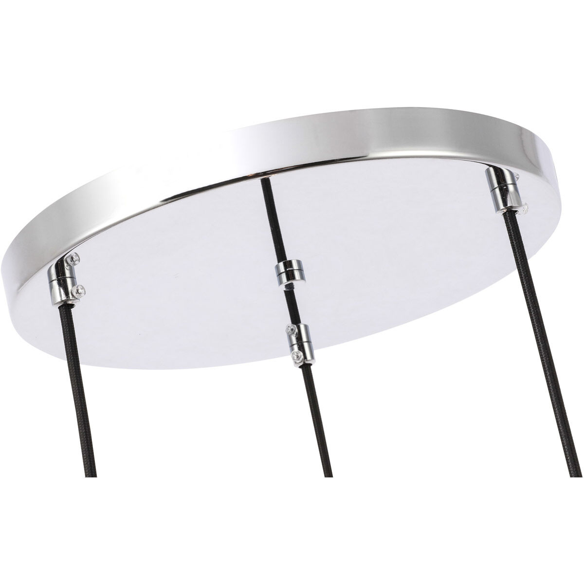 Gene 3 Light 17 inch Chrome Pendant Ceiling Light