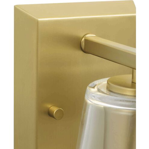 Vertex 1 Light 4.75 inch Brushed Gold Bath Light Wall Light