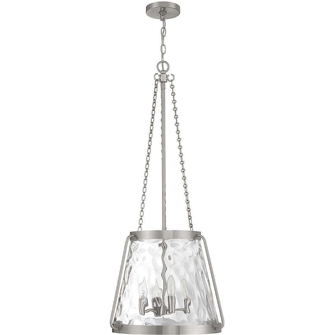 Crawford 4 Light 18 inch Satin Nickel Pendant Ceiling Light