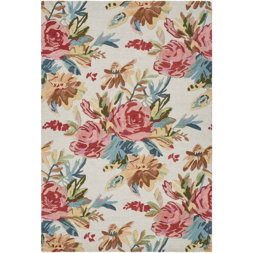 Shindig 120 X 96 inch Light Silver Handmade Rug in 8 x 10