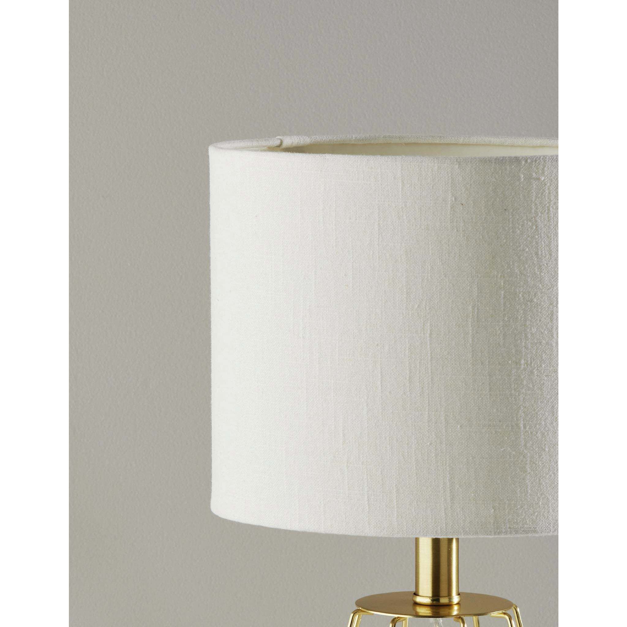 Victor 19 inch 60 watt Antique Brass Table Lamp Portable Light, Simplee Adesso