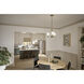 Shailene 3 Light Natural Brass Semi Flush Light Ceiling Light