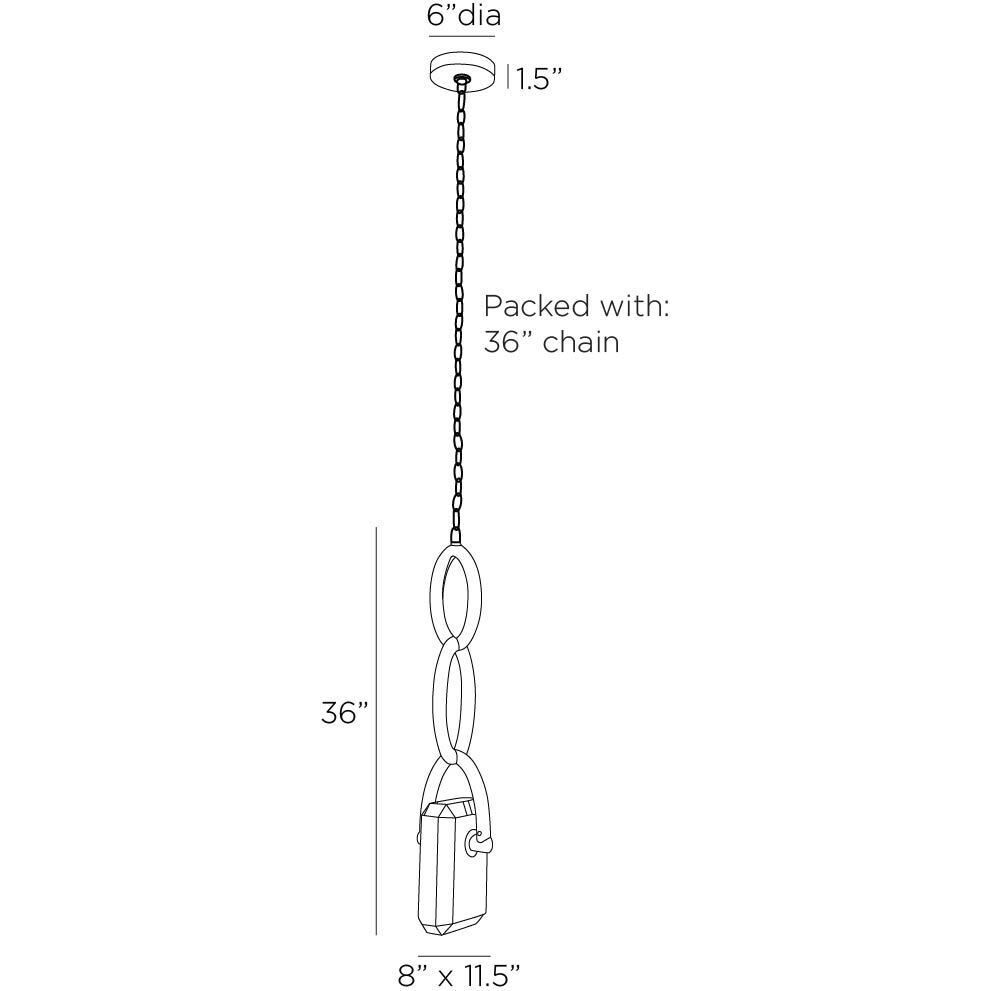 Estate LED Smoke Pendant Ceiling Light