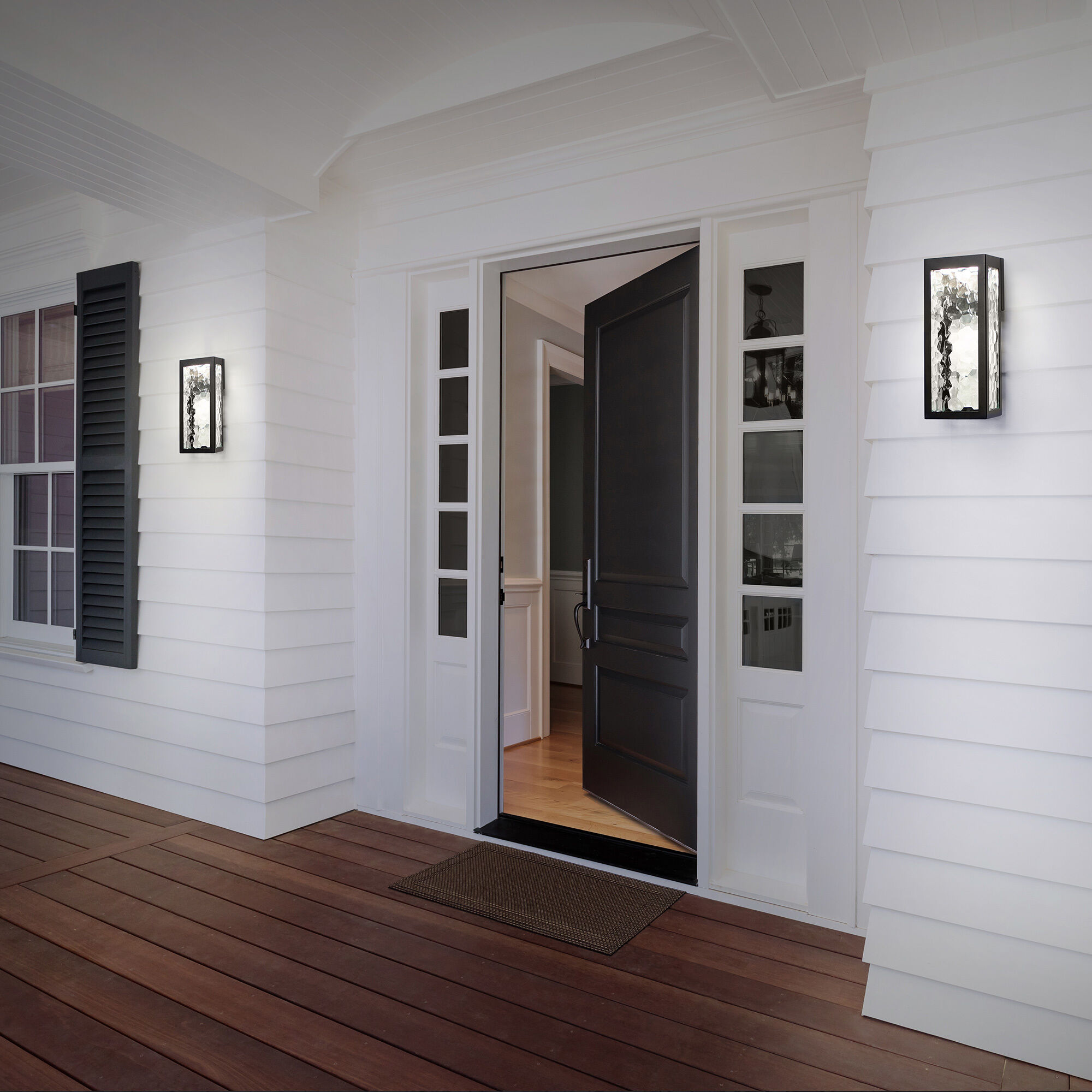 Hawthorne LED 18 inch Black Outdoor Wall Light, dweLED