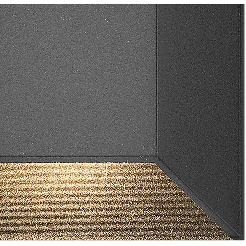 Nuvi 12v 1.40 watt Black Landscape Deck Sconce, Square