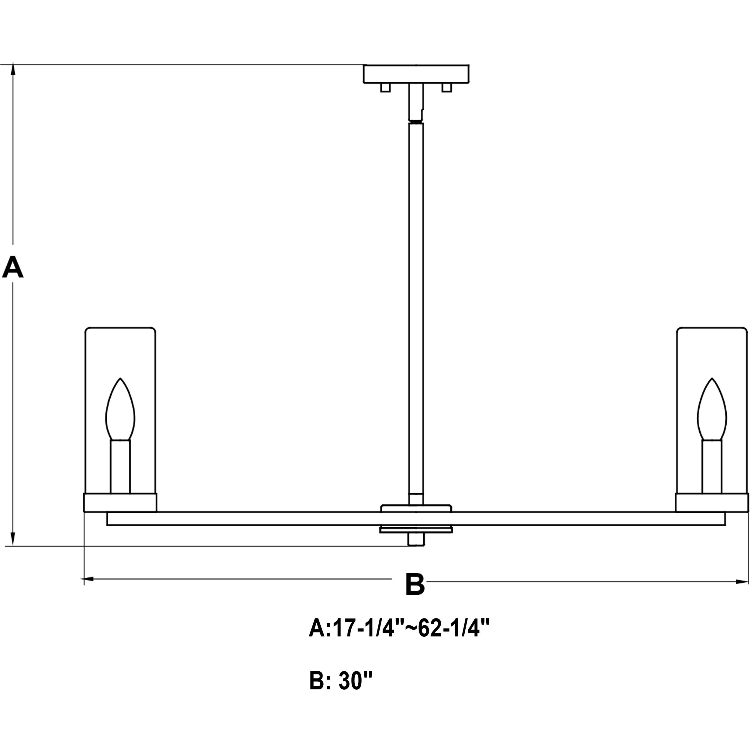 Grantley LED 30 inch Matte Black Chandelier Ceiling Light