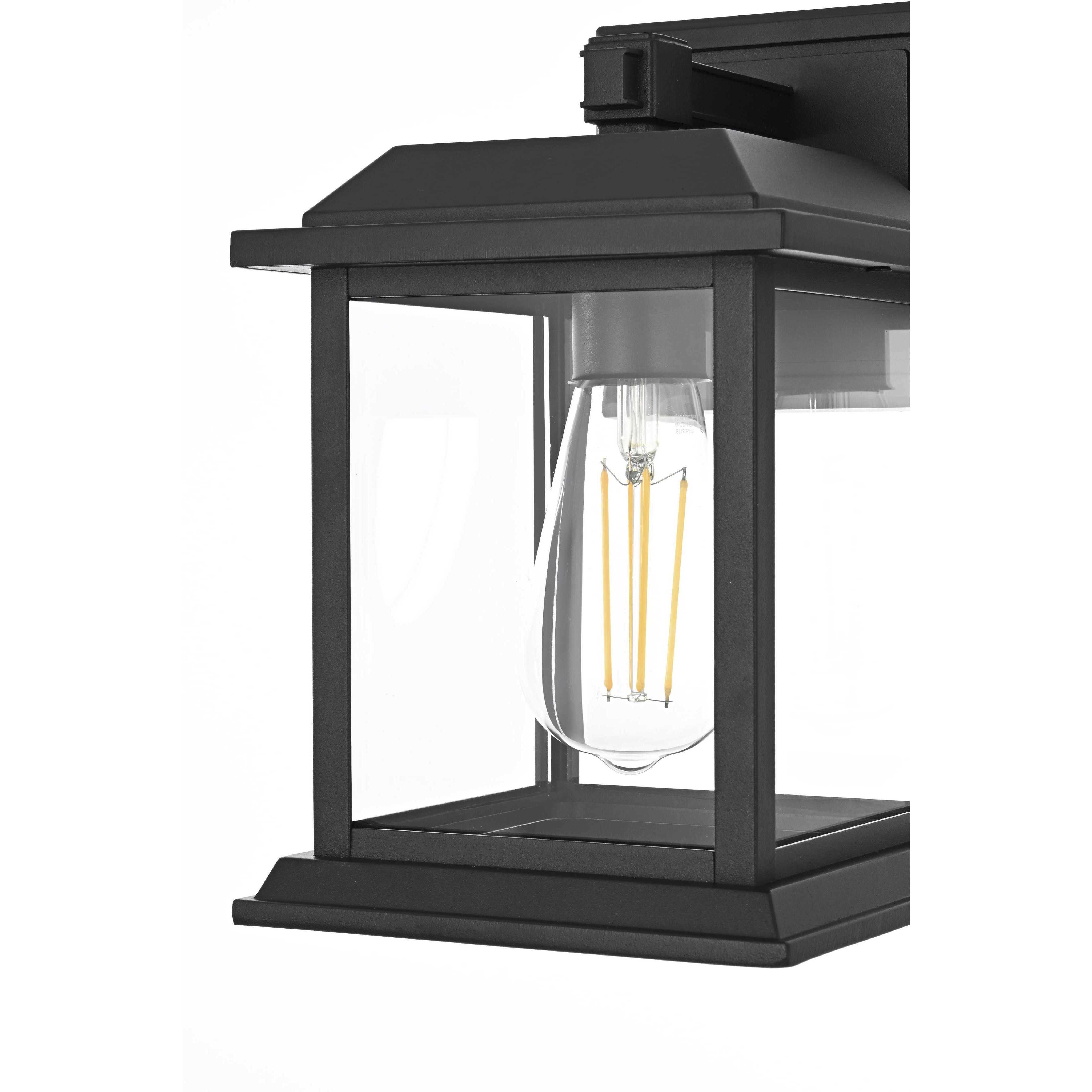 Araceli 1 Light 10 inch Black Outdoor Wall Sconce