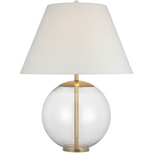 AERIN Morton 30.5 inch 15 watt Clear Glas Table Lamp Portable Light in Clear Glass, Large
