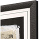 Balancing Act White and Black and Metallic and Beige Framed Art, The Studio