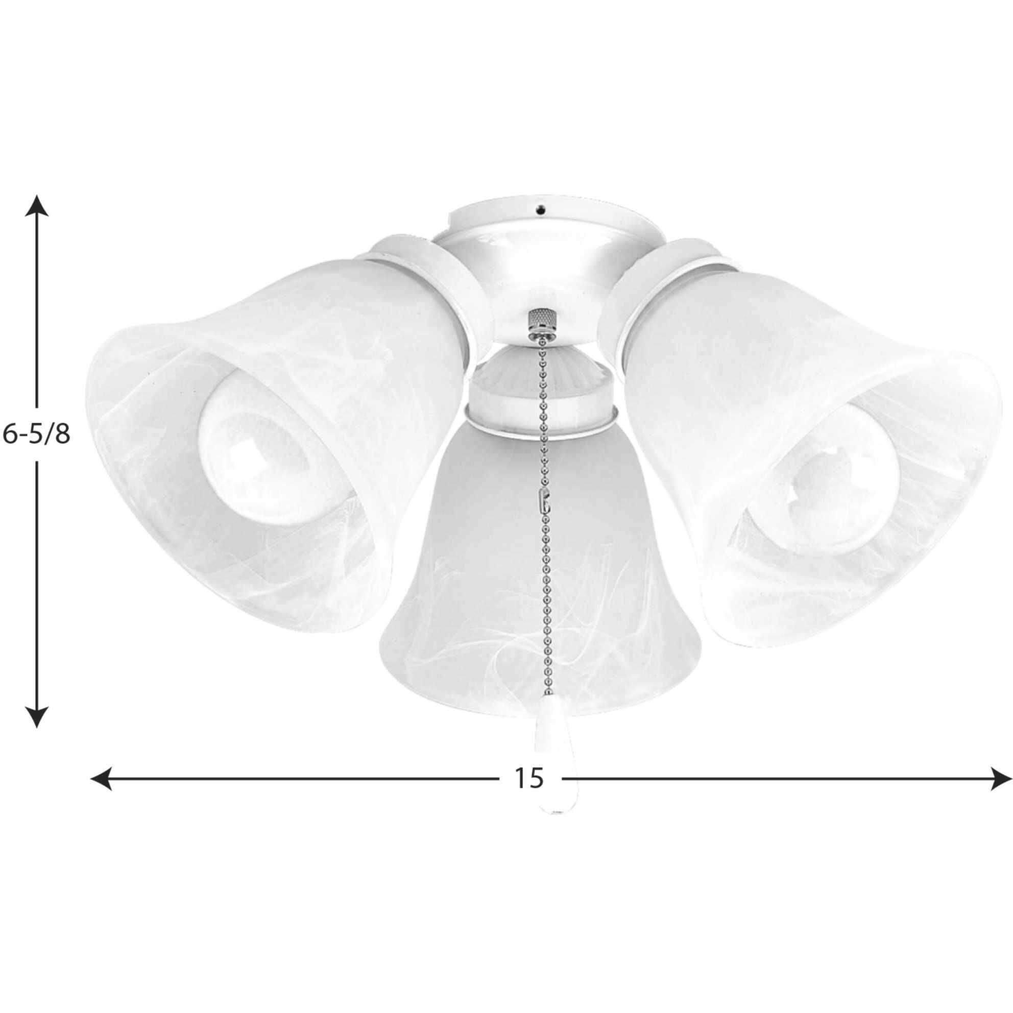 AirPro LED White Fan Light Kit