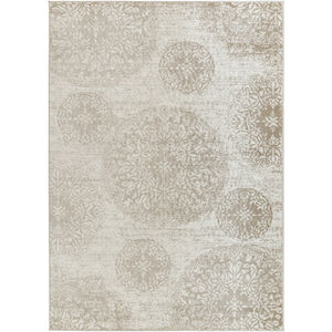 Monte Carlo 86.61 X 62.99 inch Light Brown/Ivory Machine Woven Rug in 5.25 x 7.25