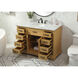 Americana 48 X 22 X 35 inch Natural Wood Vanity Sink Set