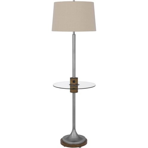 Lavaca 61 inch 150.00 watt Antique Silver Floor Lamp Portable Light