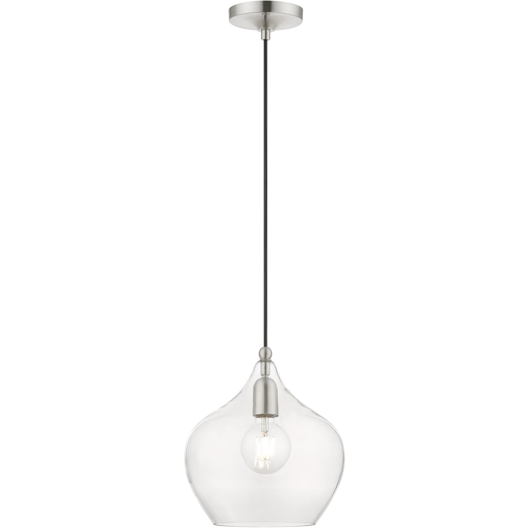 Aldrich 1 Light 10 inch Brushed Nickel Pendant Ceiling Light