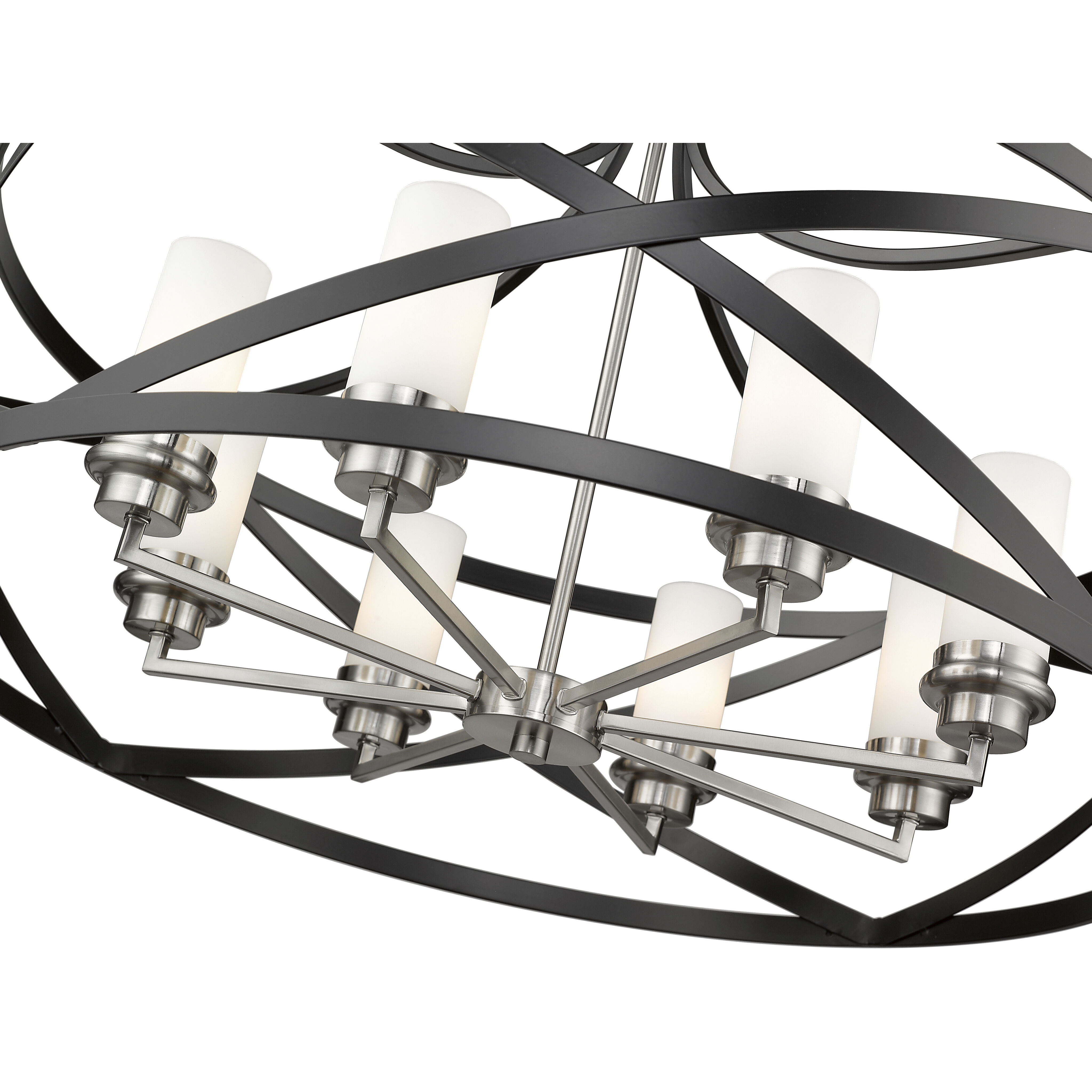 Z-Lite 481P30-MB-BN Malcalester 8 Light 30 inch Matte Black