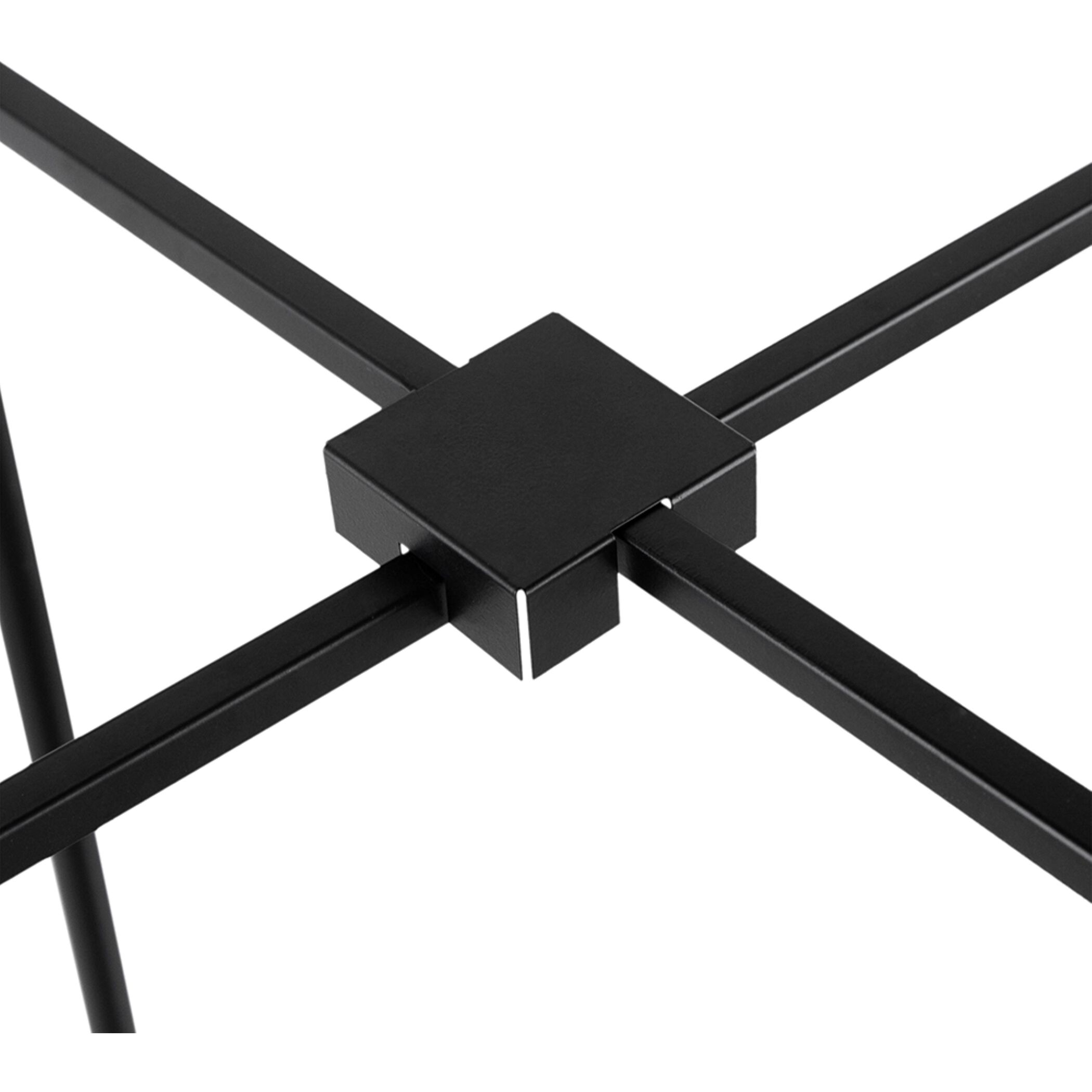 Hannes 39.4 X 16.1 X 16.1 inch Black/Gold Shelf