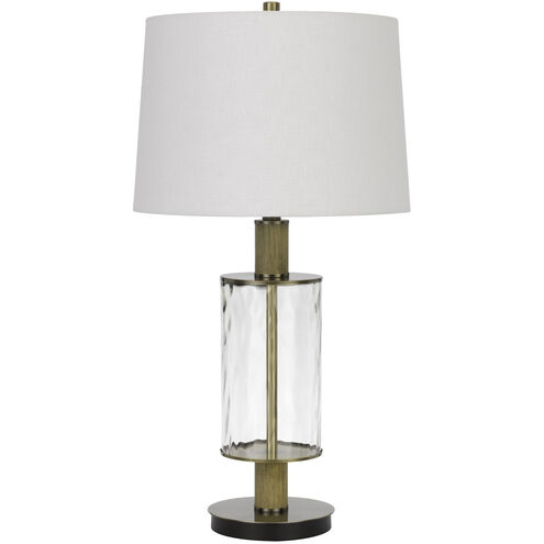 Morrilton 31 inch 150.00 watt Glass/Light Oak Table Lamp Portable Light