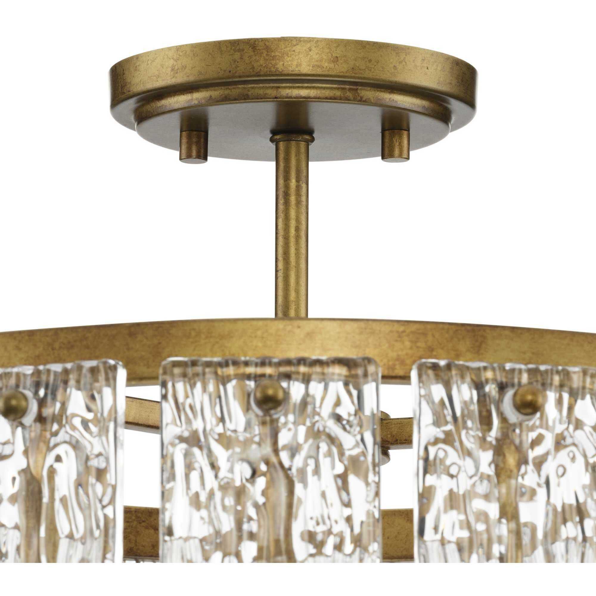 Chevall 3 Light 17 inch Gold Ombre Pendant Ceiling Light, Design Series