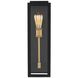 Ashland 1 Light 20 inch Matte Black with Sanded Gold Outdoor Wall Sconce