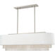 Carlisle 5 Light 41 inch Brushed Nickel Linear Chandelier Ceiling Light