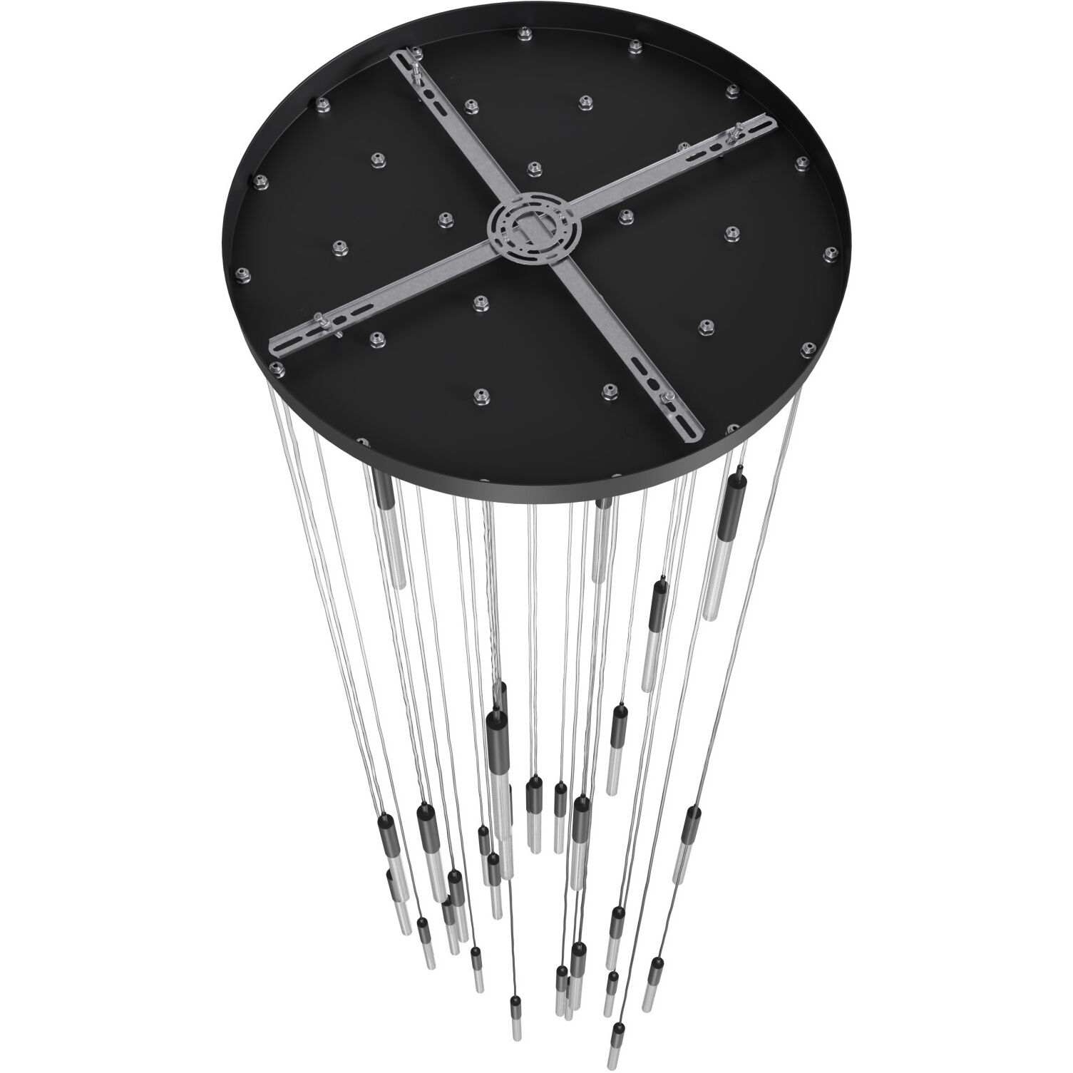Main St. LED 30 inch Black Multi Port Pendant Ceiling Light