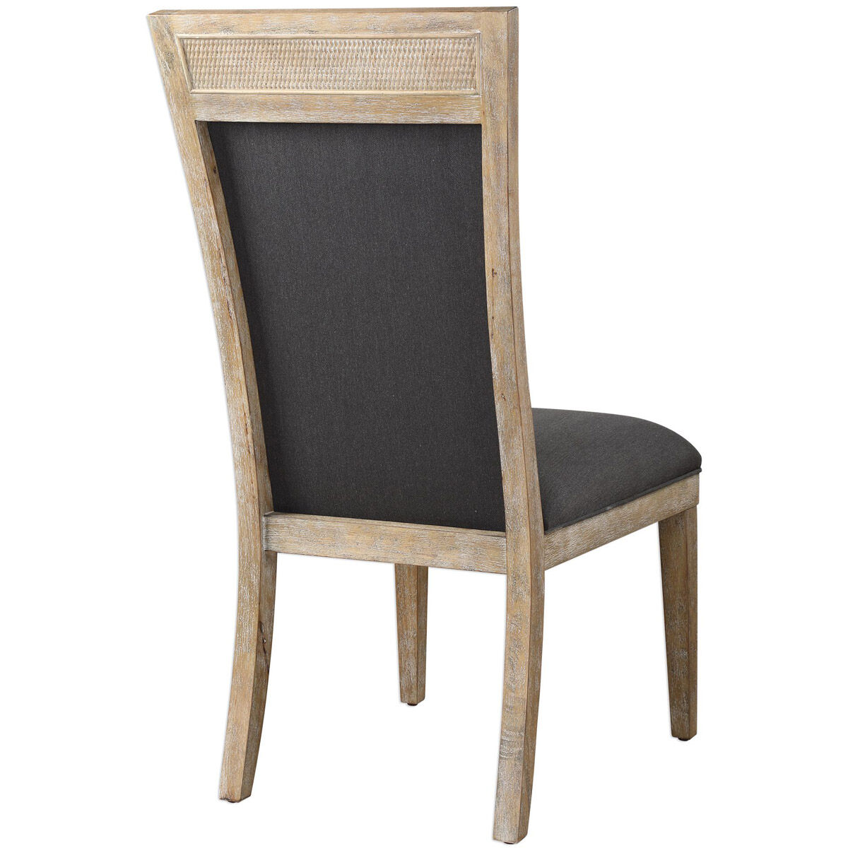Encore Dark Gray and Hand Rubbed Sandstone Armless Chair