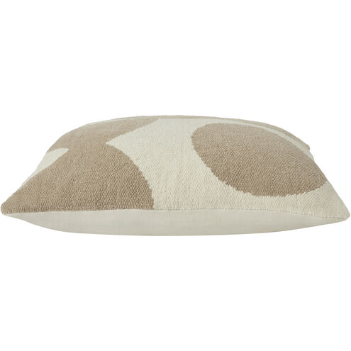 Ferla 20 inch Beige and Off-White Indoor Pillow