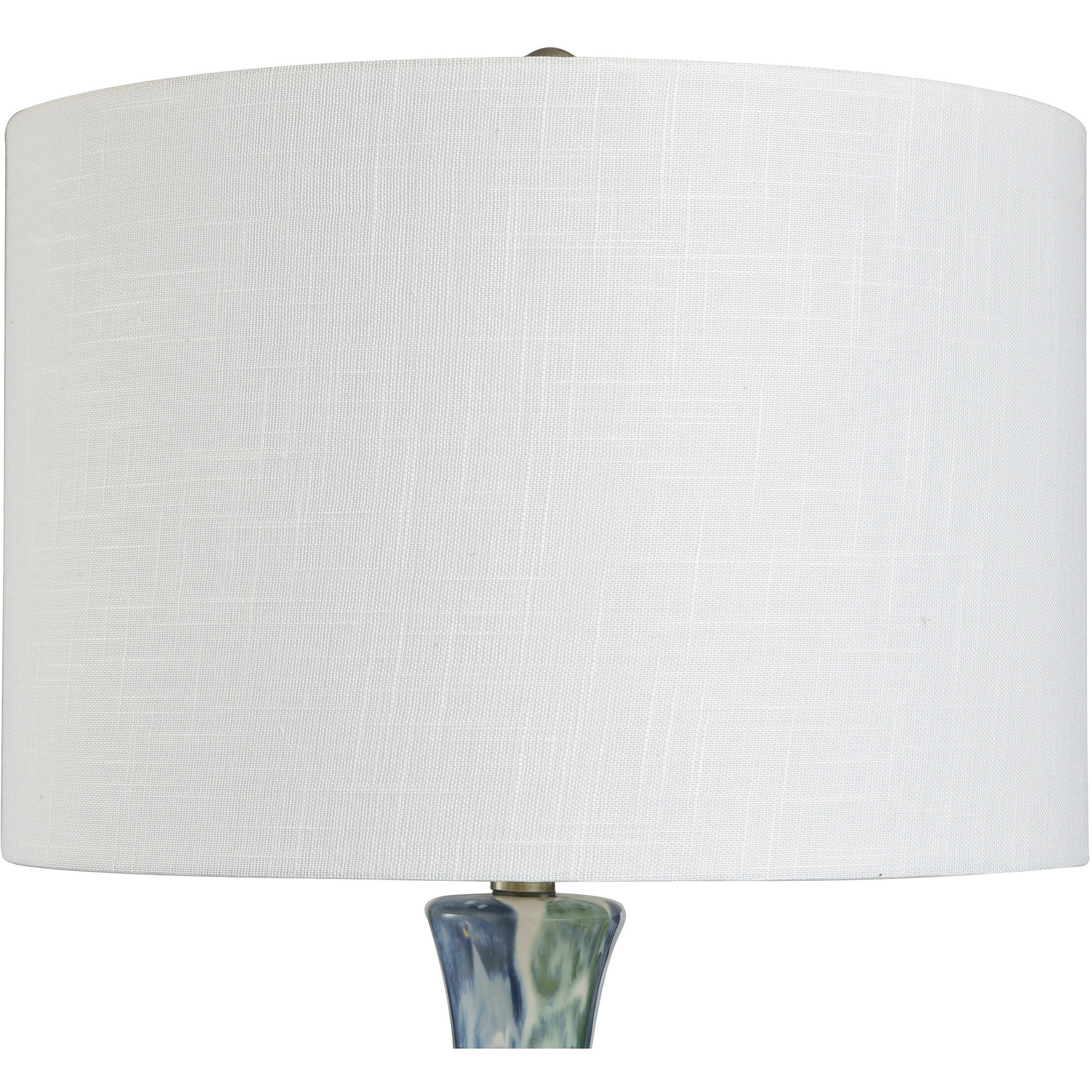 Cameron 35.5 inch 60.00 watt White and Blue and Green Table Lamp Portable Light