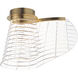 Tartan LED 10 inch Brushed Champagne Flush Mount Ceiling Light