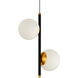 Capri 5 inch Black/Gold Pendant Ceiling Light