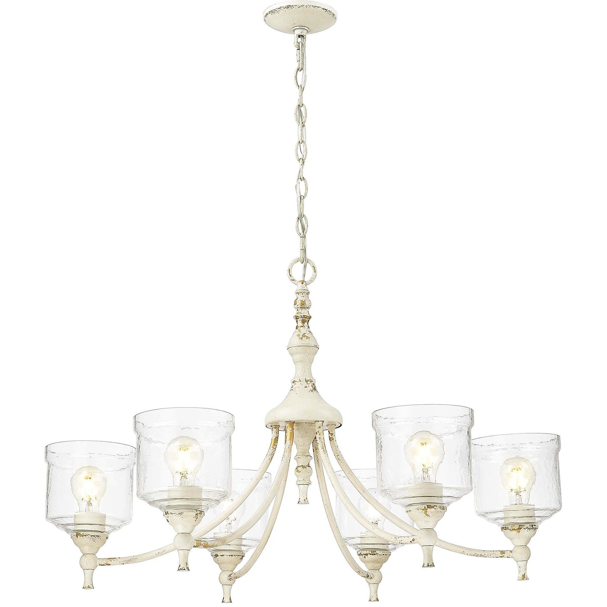 Keating 33.5 inch 60.00 watt Antique Ivory Chandelier Ceiling Light