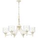Keating 33.5 inch 60.00 watt Antique Ivory Chandelier Ceiling Light
